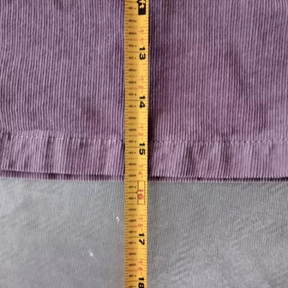 Mossimo Skirt size 6 Corduroy Lavender Purple Mini Skirt zipper Pockets - Picture 2 of 3